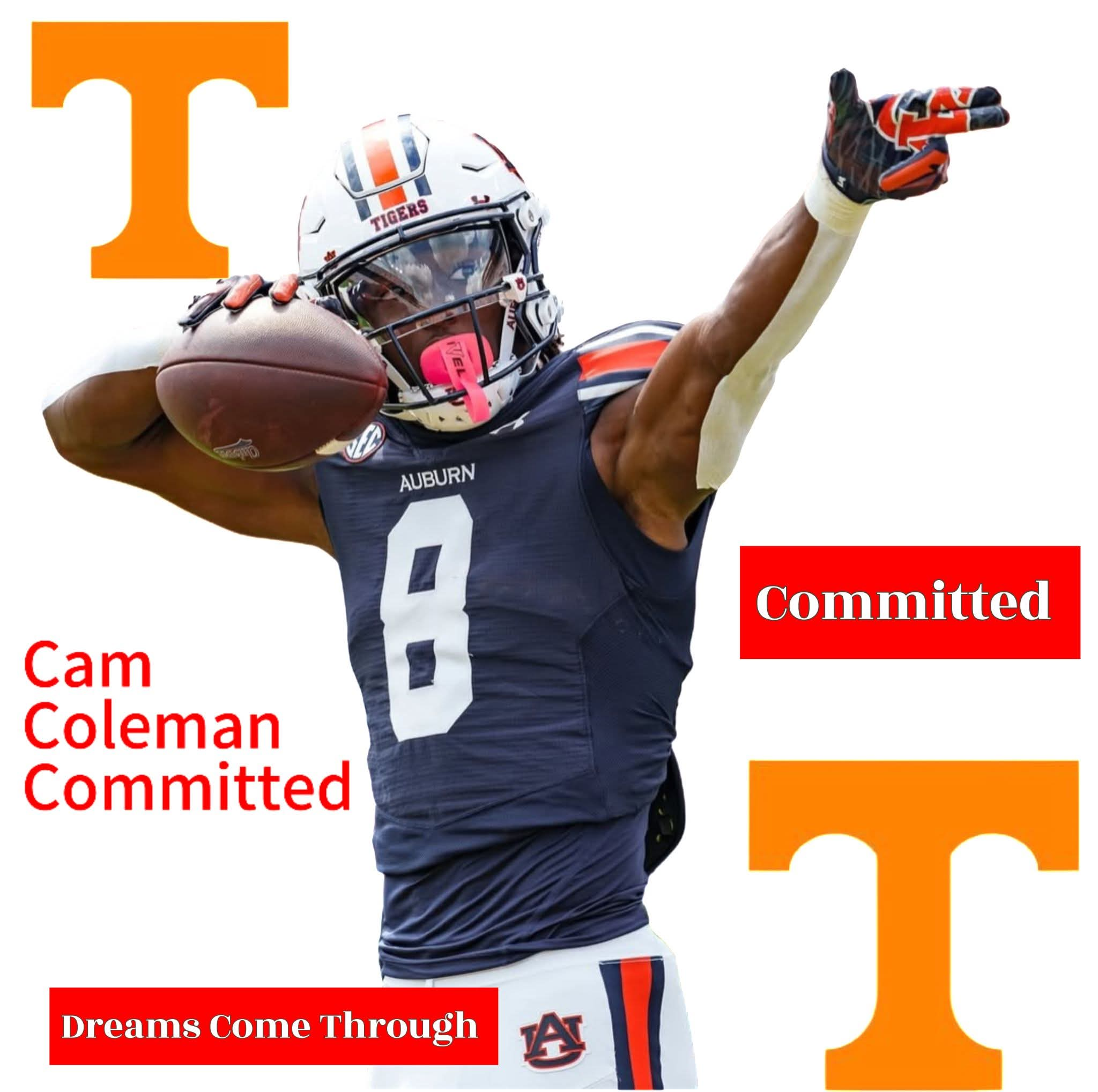 Here We Go: SEC Most Wanted WR Cam Coleman Officially Signed with Tennessee Vols Breaking the Record of Trade…