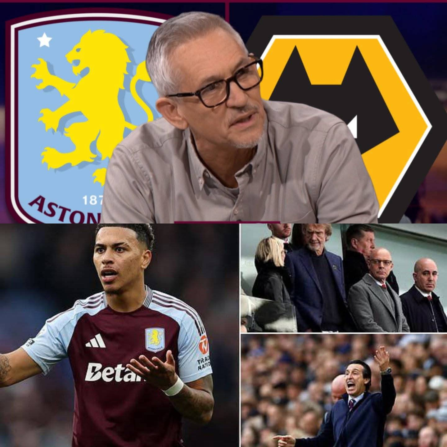 “That might have been a foul” Unai Emery was visibly fuming, Gary Lineker reacts to Morgan Rogers controversy in Aston Villa loss v Wolves