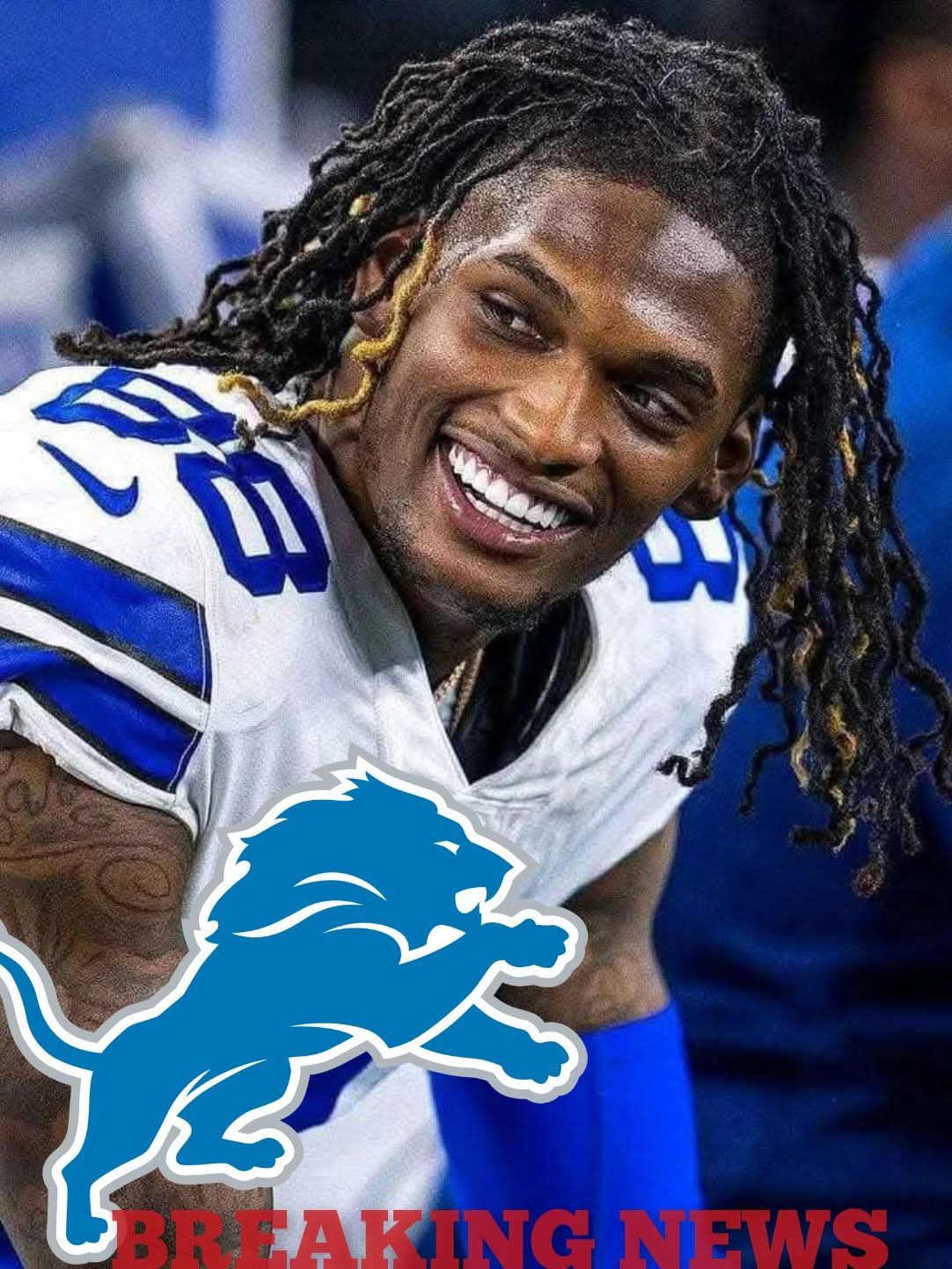 Detroit lions pull off stunning Acquisition signing 5 star wide Receiver ceeDee Lamb form Dellas Cowboys in Blockbuster Deal to Bolstar offense….