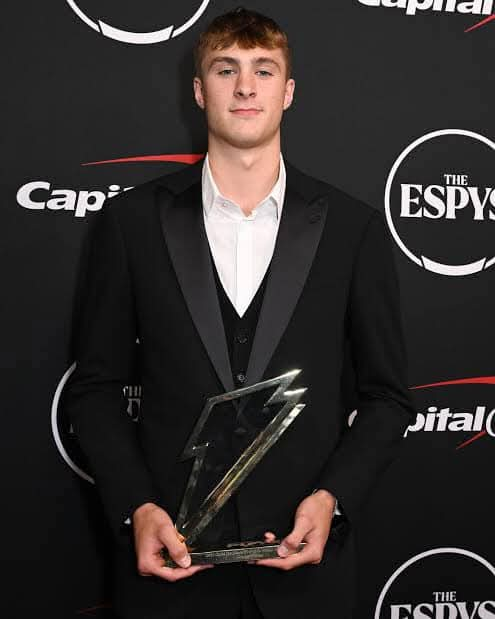 Breaking News : Duke Blue Men Basketball Forward Cooper Flagg Has won the Sporting News National Player of the Year …see more